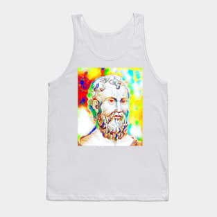 Zeno of Citium Colourful Portrait | Zeno of Citium Artwork 10 Tank Top